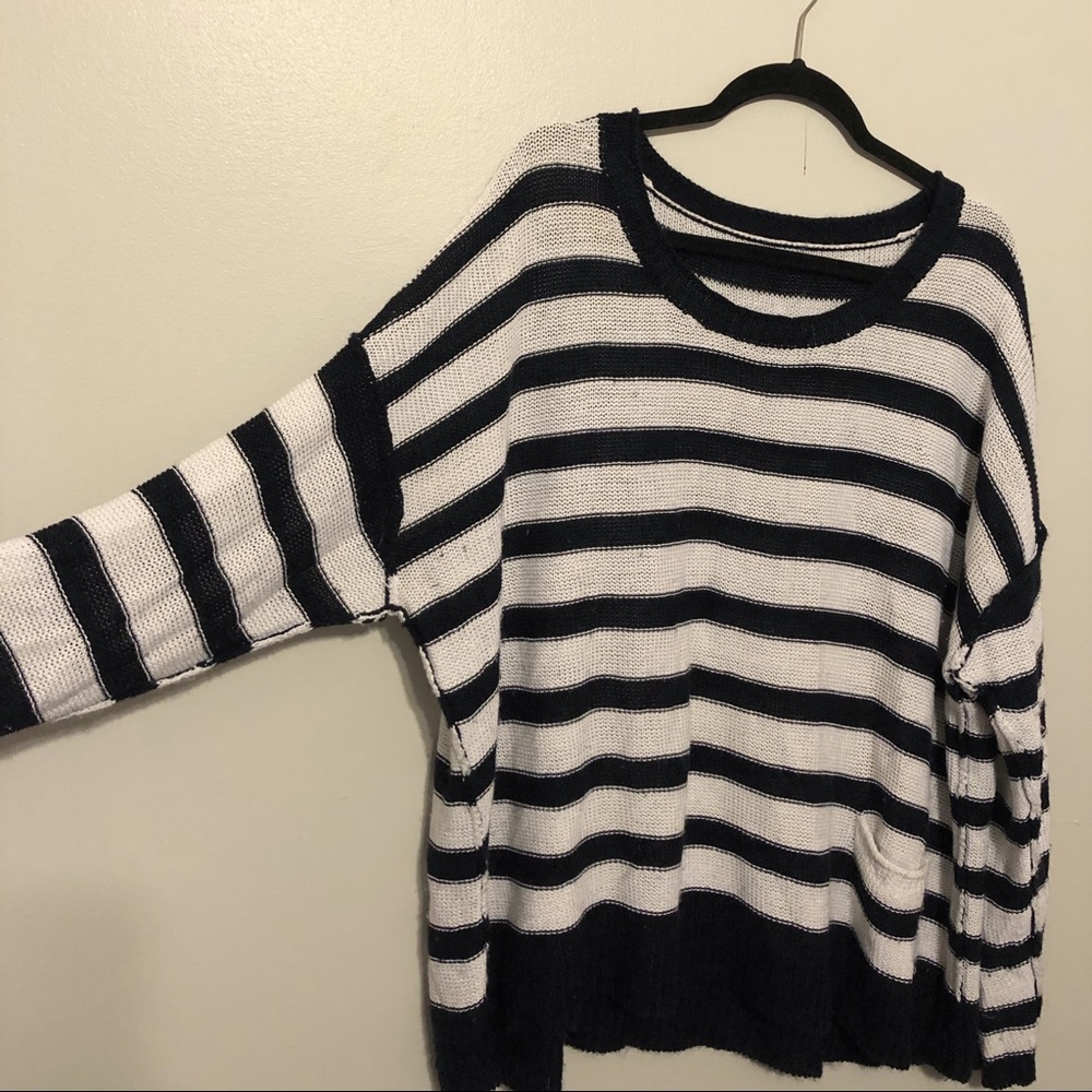 Lightweight stripe sweater